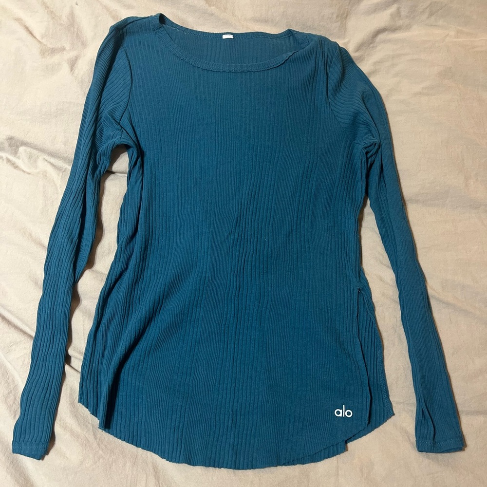 ALO Ribbed Long Sleeve Top